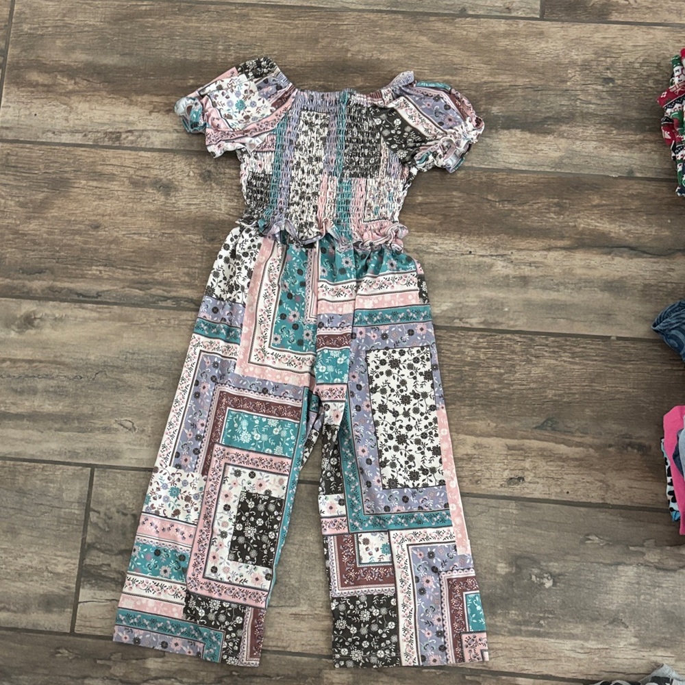 Rare Editions Multicolor Patchwork Jumpsuit